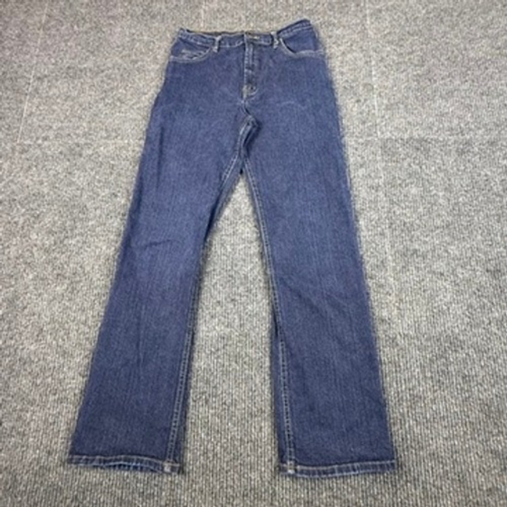 JAG Mens Straight Leg Jeans Indigo Blue Cotton High Rise Denim J7605 Size 32